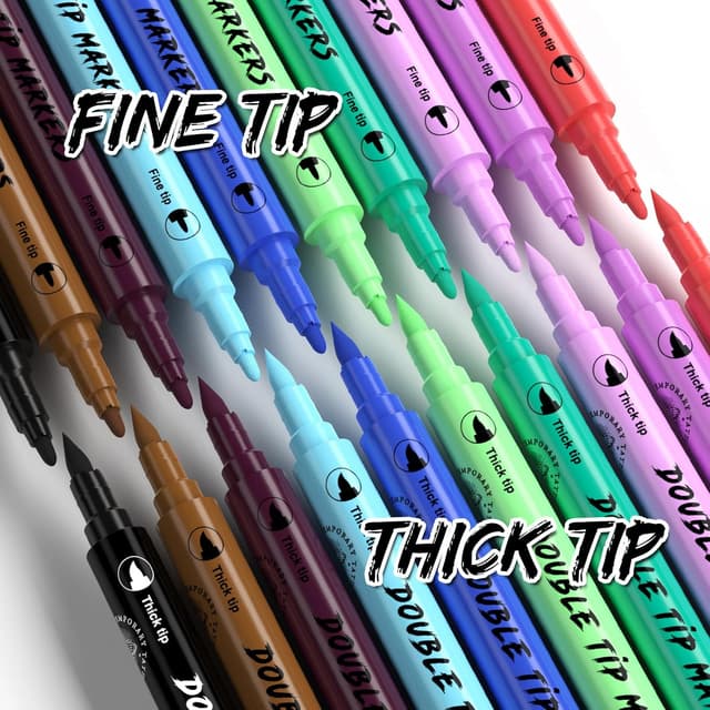 Thumbnail 1 de PFARRER Temporäre Tattoo Marker 10 Farben