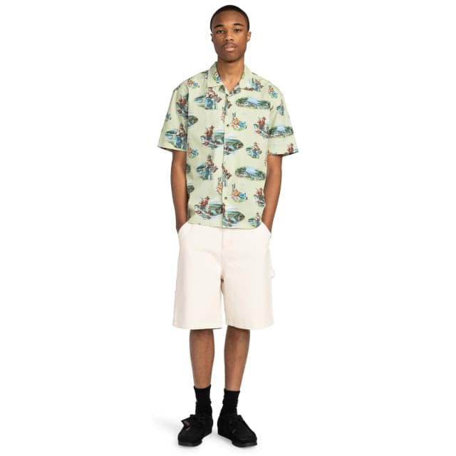 Detalle de Element Camisa de hombre SBXE Camp Element (manga corta, 100% algodón)