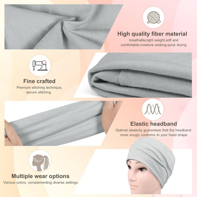 Thumbnail 3 de DiyJibb Lot de 7 bandeaux larges 24,1 cm 🎀