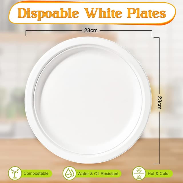 Thumbnail 1 de greensight 150 Pack 9 inch paper plates