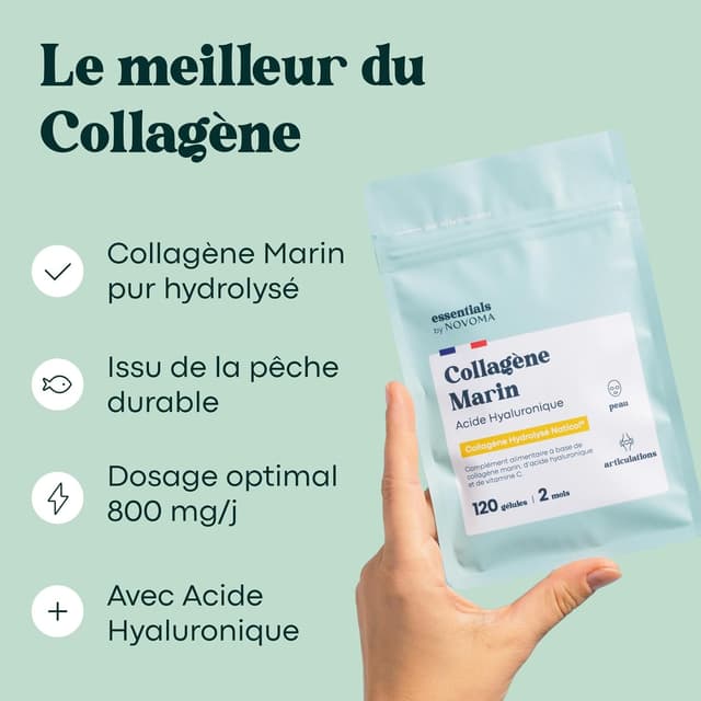 Detalle de Novoma Collagène Marin Type 1 120 gélules