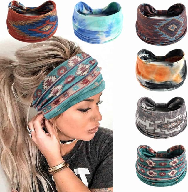 Thumbnail 3 de AIZIYIN P6COLOR3 cotton flower turban headband 🎀