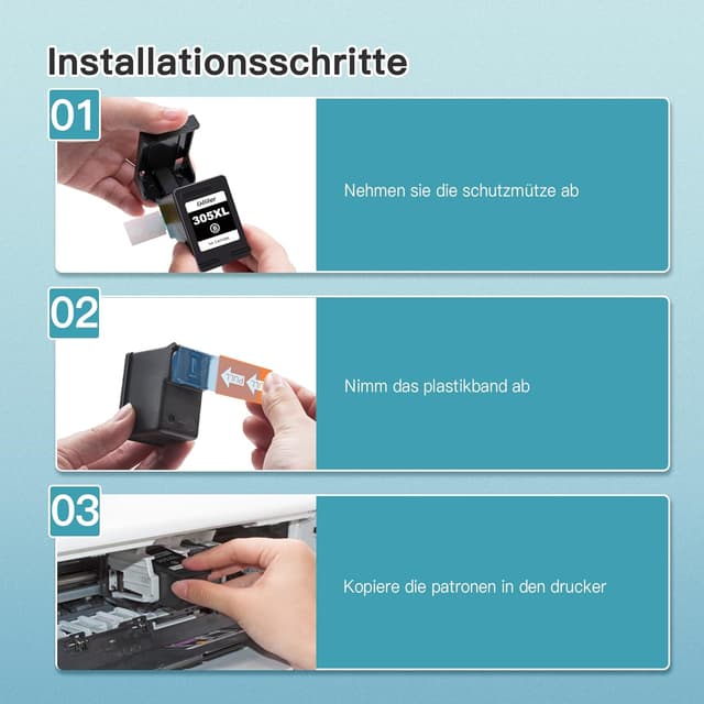 Thumbnail 3 de Glliter 305XL Druckerpatronen 600 Seiten đź–¨