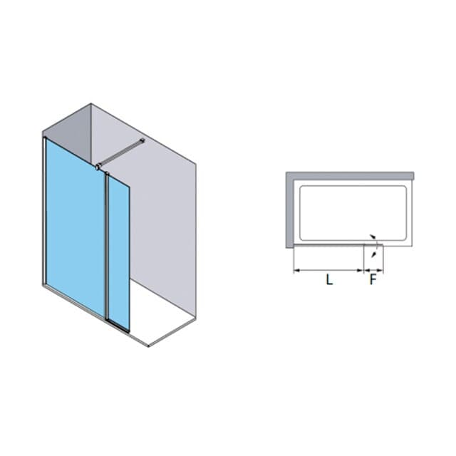 Thumbnail 3 de Profiltek Hada Plus HP-240 mampara ducha 240 cm