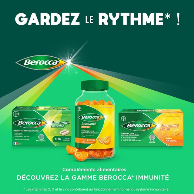 Thumbnail 5 de Berocca ImmunitĂ© gommes 120 đ