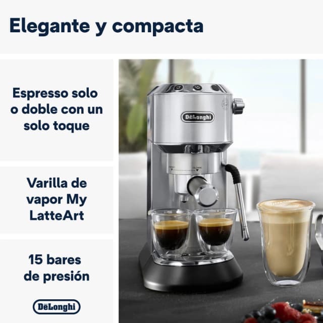 Thumbnail 1 de De'Longhi Dedica Arte EC885.M cafetera espresso manual ☕
