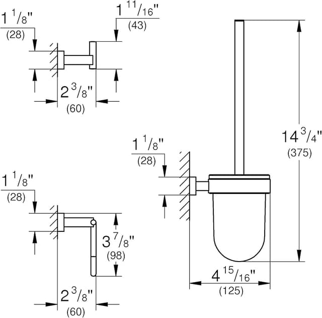 Thumbnail 3 de Grohe Set de Accesorios de Baño 3 en 1 Cromo 🚻