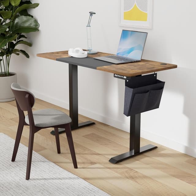 Thumbnail 1 de SONGMICS LSD016X01 Höhenverstellbarer Schreibtisch 140 x 60 cm