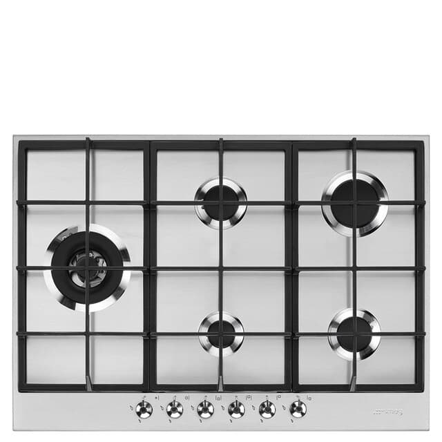 Detalle de Smeg PX375 Placa de gas 4 quemadores