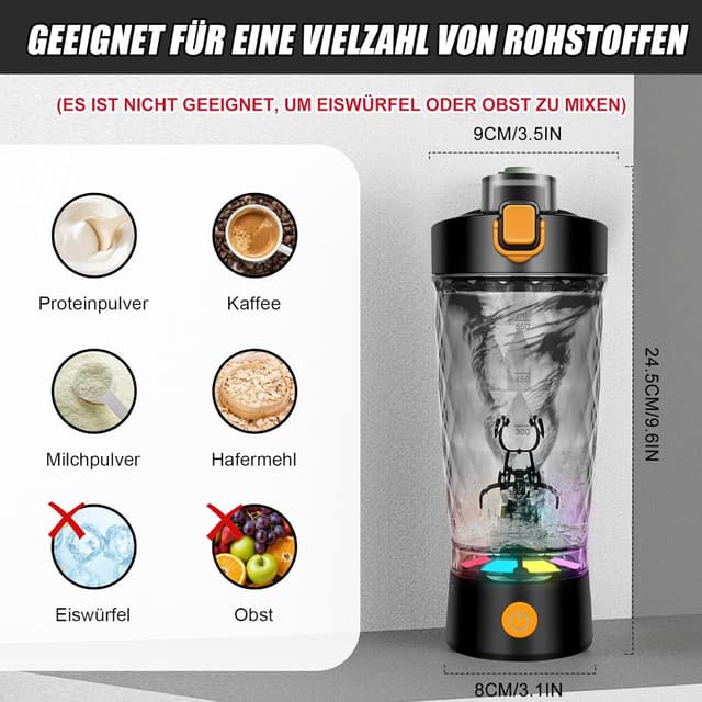 Detalle 2 de SOARFLY Protein Shaker 650 ml