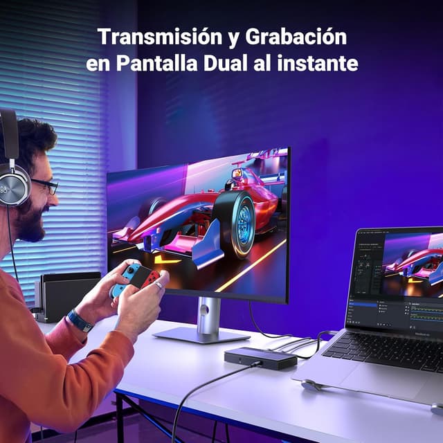 Detalle de UGREEN Capturadora HDMI USB C 1080P 🎥 Streaming y Grabación