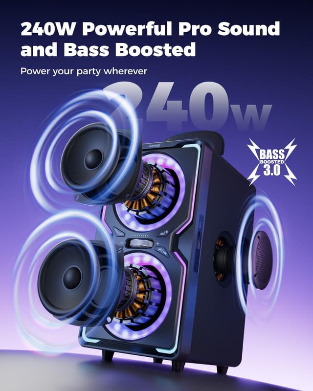 Detalle 2 de AKONE Cassa Bluetooth 240W 📢