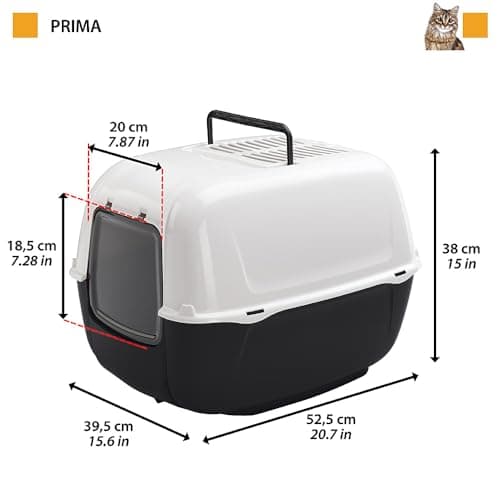 Detalle 2 de Ferplast Prima Grand bac à litière, 39,5 x 52,5 x 38 cm ⚙