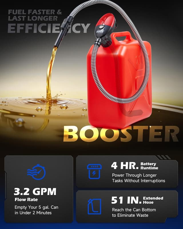 Detalle de Orion Motor Tech Fuel Transfer Pump 3.2GPM