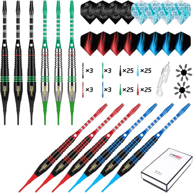 Thumbnail 4 de CyeeLife Darts Soft Tip Set 12 pcs