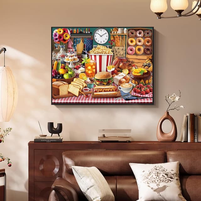 Detalle de HUADADA Puzzle 1000 Teile für Erwachsene – 70 x 50 cm, klassische Motiv-Variante ab 14 Jahren