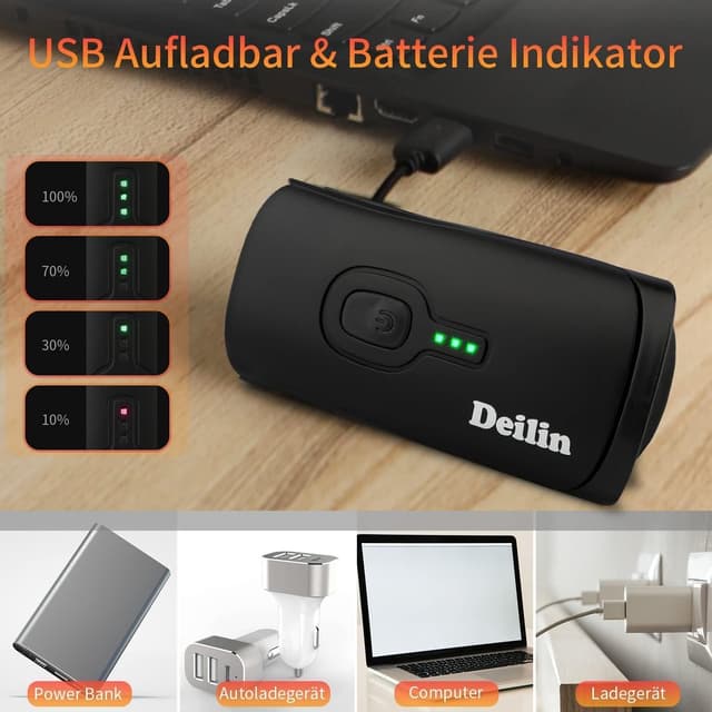 Thumbnail 3 de Deilin Fahrradlicht Set 70 Lux