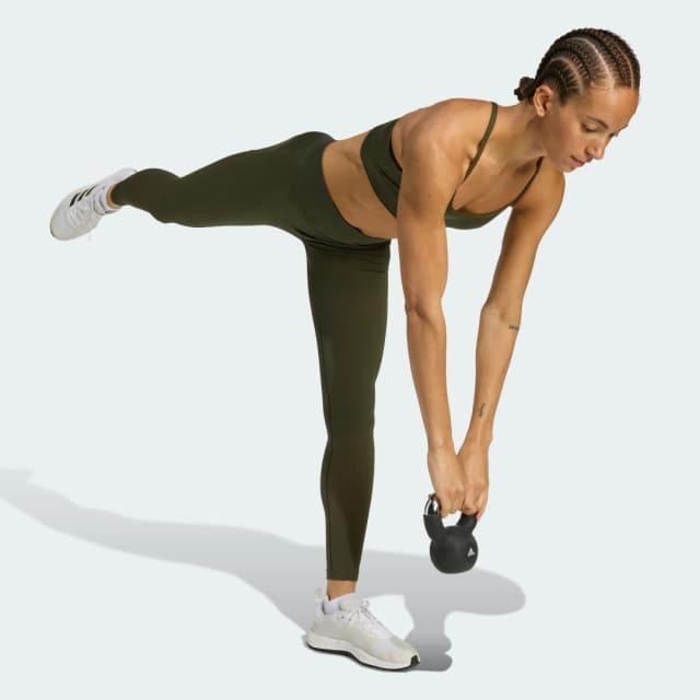 Thumbnail 2 de Adidas Sujetador Essentials de punto verde