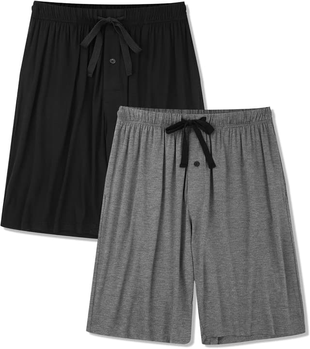 Thumbnail 6 de BAMBOO COOL Men’s Lounge Sleep Shorts with Pockets (2-Pack)
