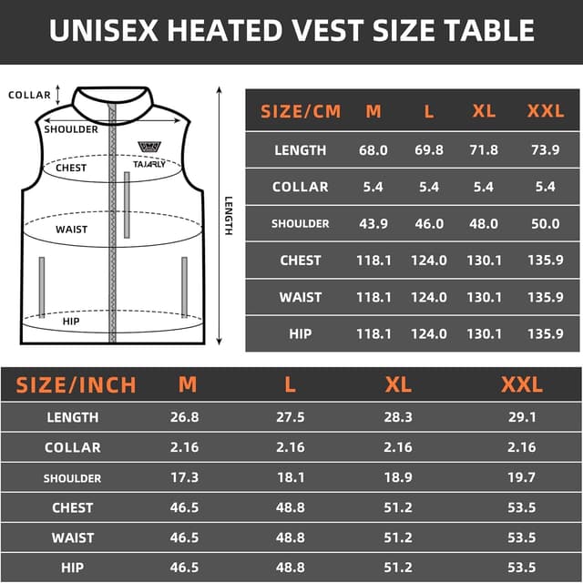 Thumbnail 6 de TAJARLY Heated Vest 6-zone heated gilet