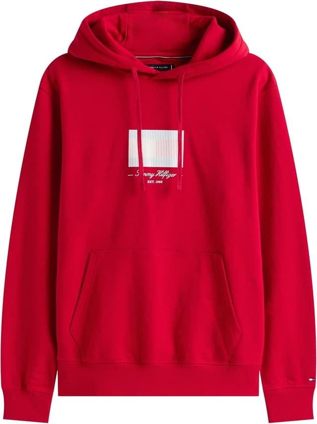 Detalle de Tommy Hilfiger Sweat à capuche homme Ithaca Flag en coton