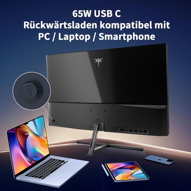 Detalle 2 de KTC 5K Monitor 27 Zoll Dual-Mode 5K/2K | 99% DCI-P3, HDR400 & Dual-Mode Umschalten (Mac Mini kompatibel)