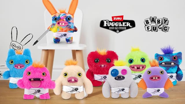 Detalle 2 de Fuggler Baby Fugg di ZURU 4" Funny Ugly Monster – peluche da collezione (3 Pack)