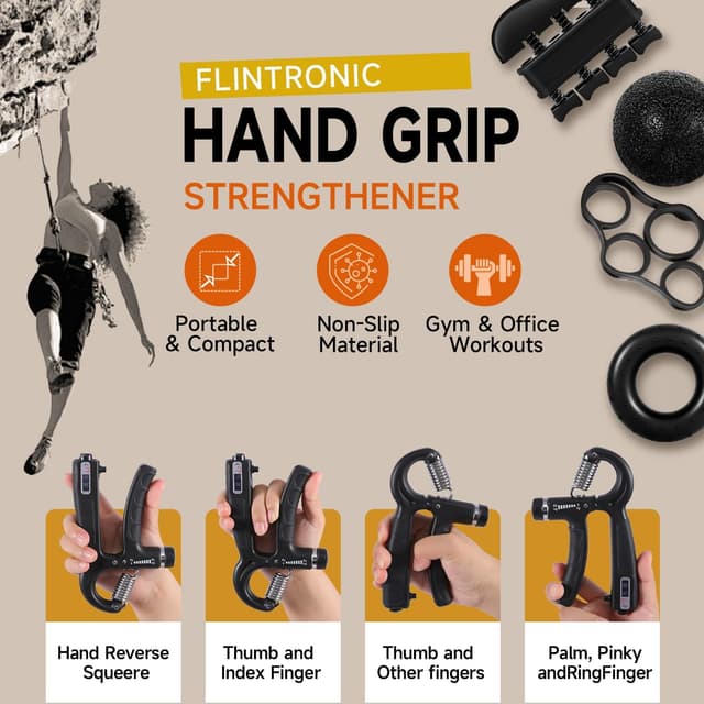 Thumbnail 6 de flintronic Hand Grip Strengthener Kit 60 kg