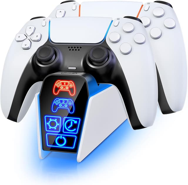 Detalle de Fenolical PS5 Charging Station with timer