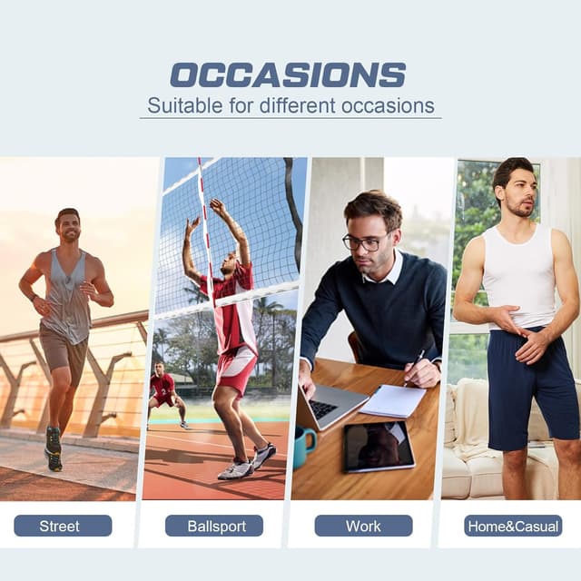 Detalle 2 de BAMBOO COOL Men’s Lounge Sleep Shorts with Pockets (2-Pack)