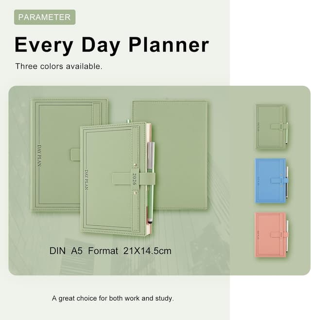 Thumbnail 6 de 2026 Diary A5 Page a Day Planner