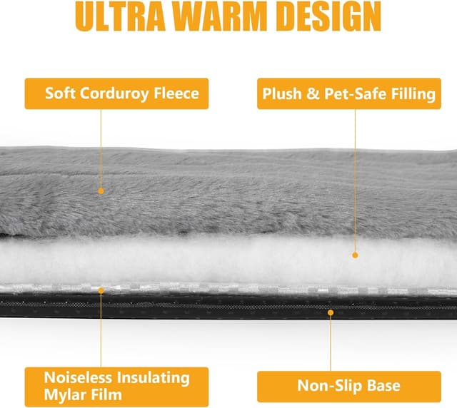 Detalle 2 de RIOGOO Tappetino autoriscaldante XL 90x60 cm 🐾