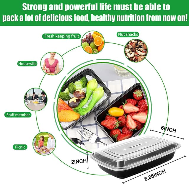 Thumbnail 4 de Yalixuan Meal Prep Containers 30 Pack