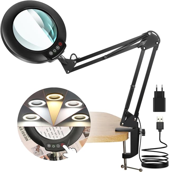 Detalle de Veemagni 10X Lupe mit Licht 🔍