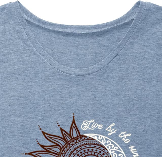 Detalle de Teesho T-Shirt Damen Langarm 2-in-1