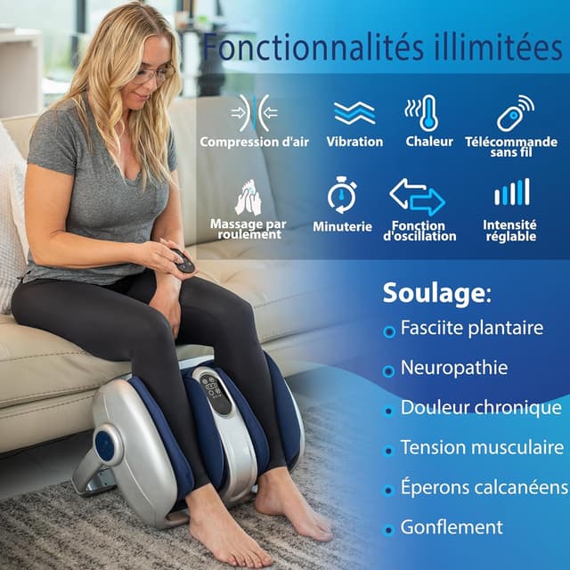 Detalle 2 de Miko Machine de massage des pieds Shiatsu 49,5