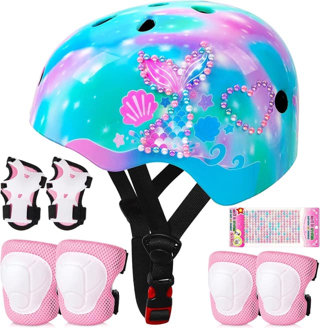 Imagen de Kids Helmet and Pads Set adjustable for ages 3โ8 ๐ดโ en OfertitasTOP