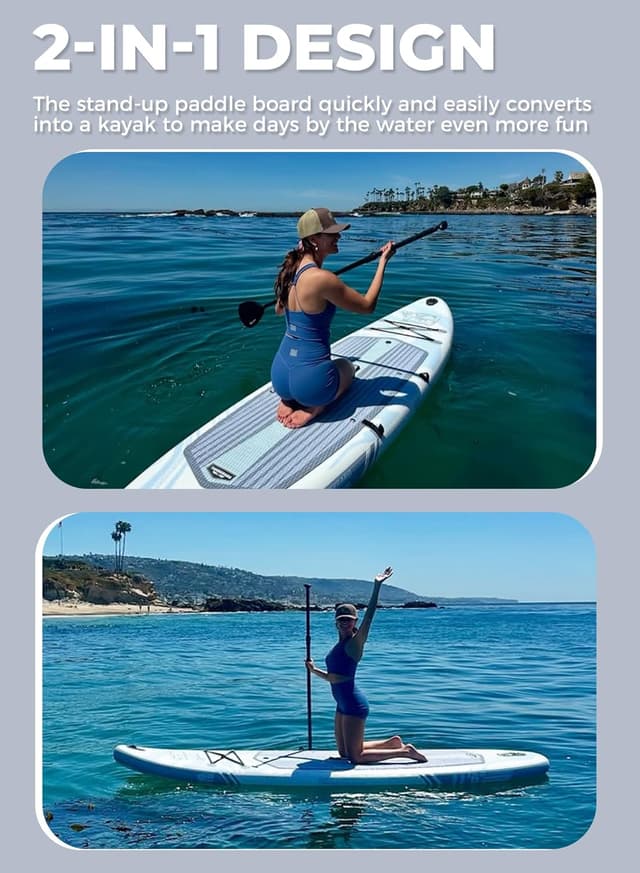 Thumbnail 6 de TIGERXBANG Tavola SUP Gonfiabile con sedile fino a 200kg: paddle board 353 x 89 cm