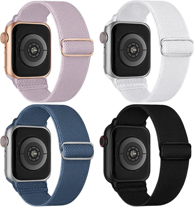 Thumbnail 6 de CCnutri 4 Pack Stretchy Nylon Strap for Apple Watch (38–42mm, Series 11–1/SE/Ultra models)