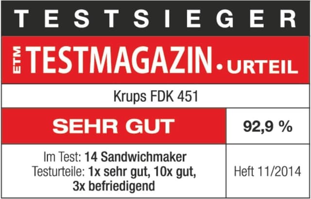 Thumbnail 5 de Krups FDK451 Sandwichmaker 850 W