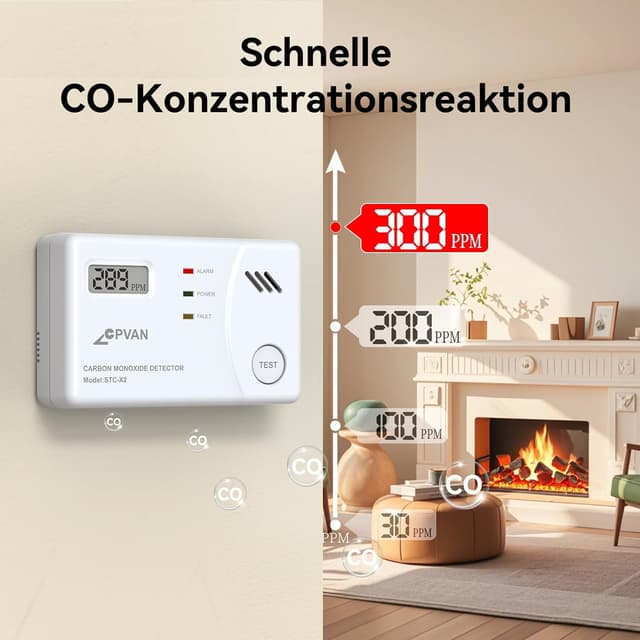 Detalle de CO-Melder CPVAN mit 10 Jahren Sensorlaufzeit