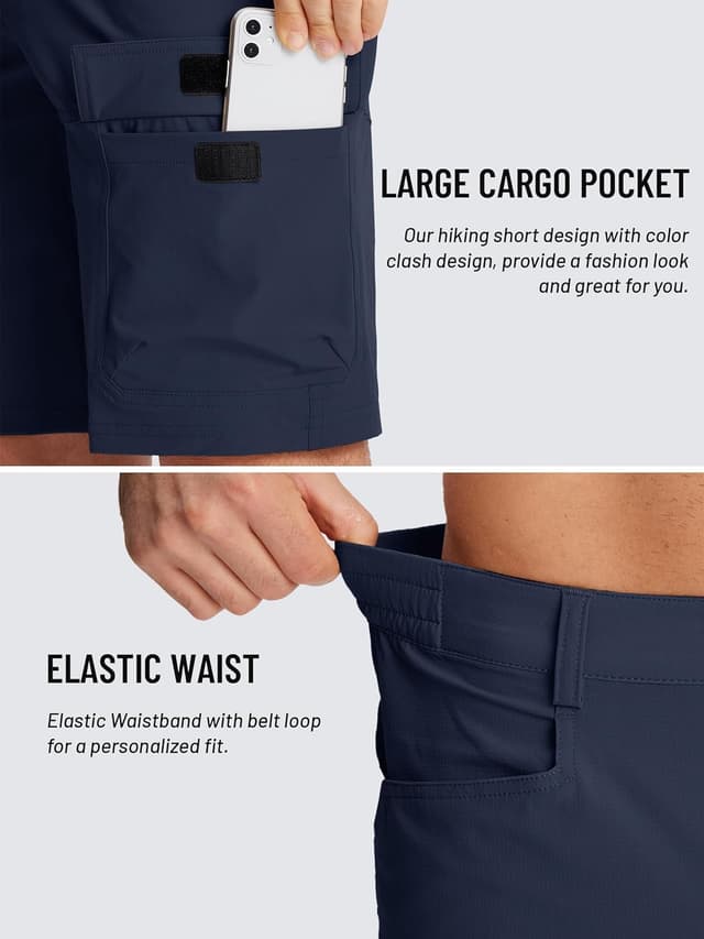 Thumbnail 3 de TACVASEN Men's Cargo Shorts Quick Dry