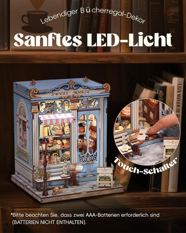 Thumbnail 1 de Cunfun Book Nook Kit Sweet Marie 242 pezzi