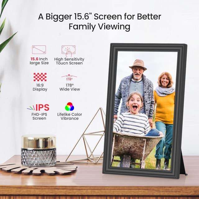 Thumbnail 4 de FRAMEO 15,6 Zoll Digitaler Bilderrahmen 64 GB