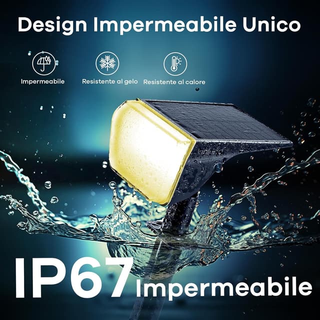 Detalle 1 de Linkind Faretti solari da esterno 3 pezzi