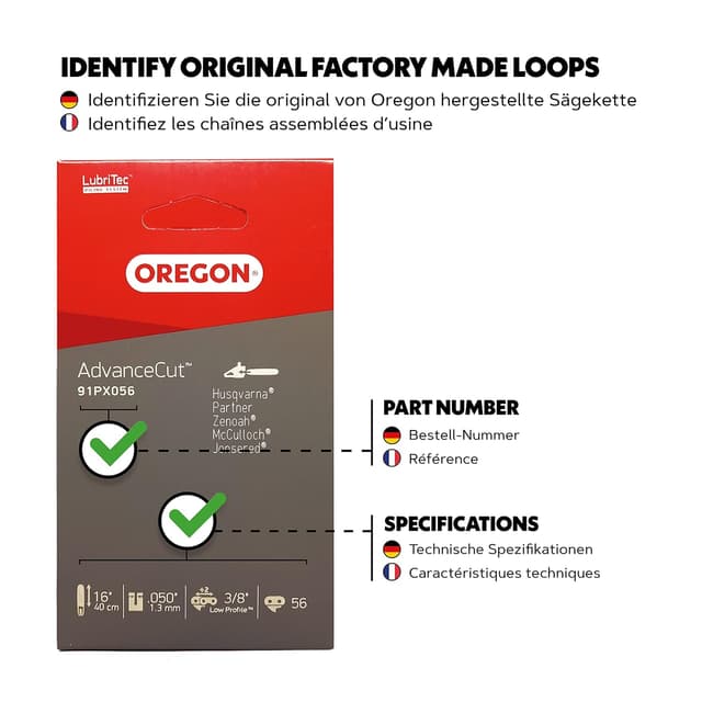 Thumbnail 3 de Oregon 91PX056E catena per sega elettrica a basso contraccolpo ⛏