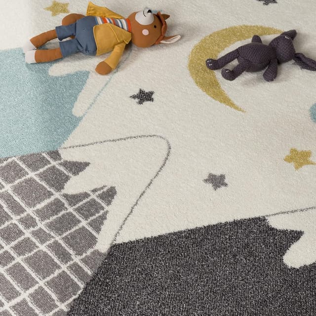 Thumbnail 2 de Paco Home Alfombra Infantil Azul 133cm Niña y Niño 🧸