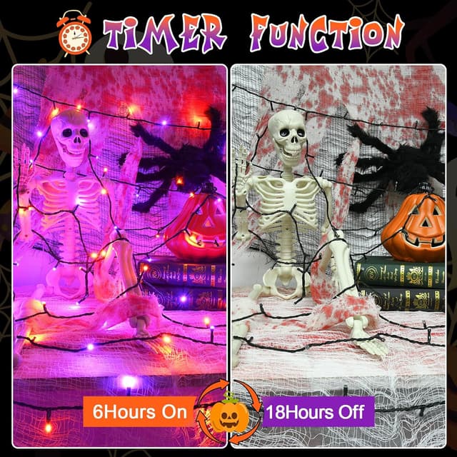 Detalle de Halloween fairy lights 16.4ft 50 LED