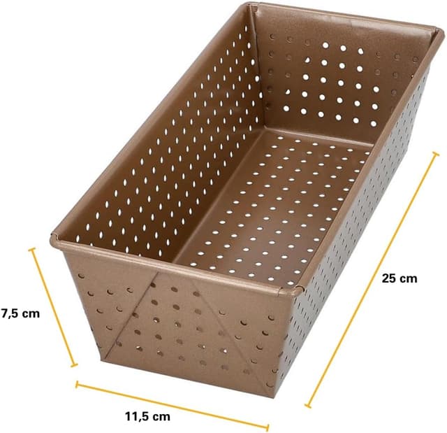 Detalle 2 de Birkmann Laib & Seel 210516 : moule à pain perforé en acier carbone antiadhésif (25 cm)
