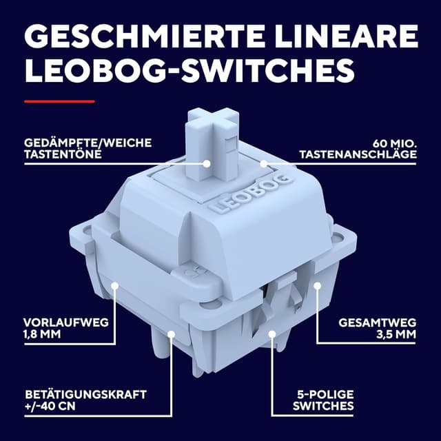 Detalle de GXTrust 872 Xyra Gasket TKL mechanische Tastatur ⌨